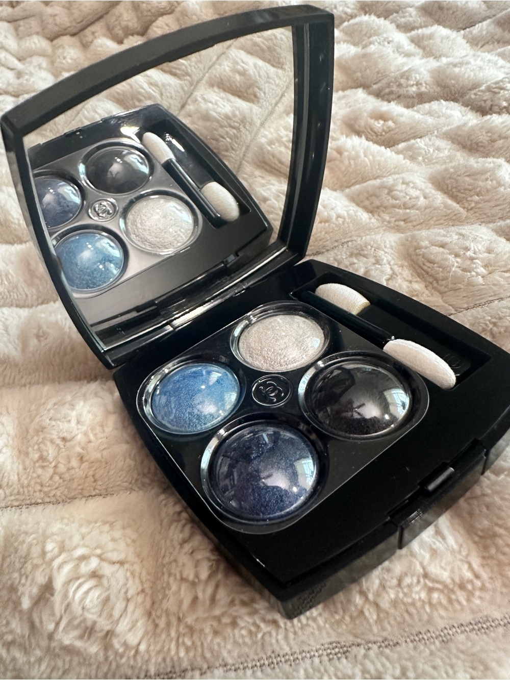 Chanel les 4 ombres blue eyeshadow quad 244 tisse jazz Limited Edition Rare!